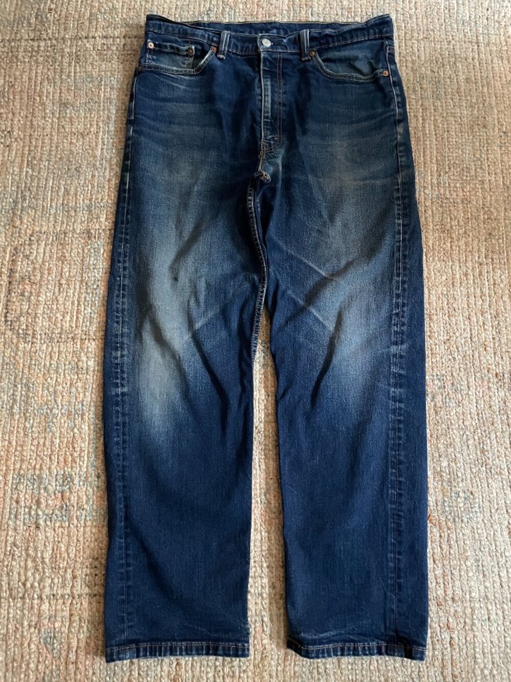 Levi's 550 Relaxed Fit Tapered Leg Men's Jeans Dark Wash Blue W38 L32